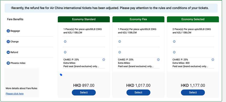 Air China Booking for Chongqing